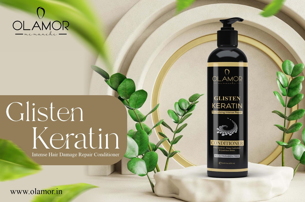Olamor Premium Glisten Keratin Revitalizing Intense Hair Repair Conditioner