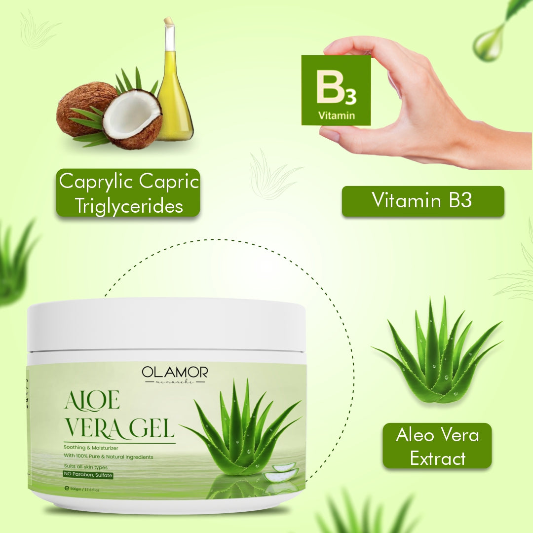 aloe vera gel face wash - olamor cosmetic