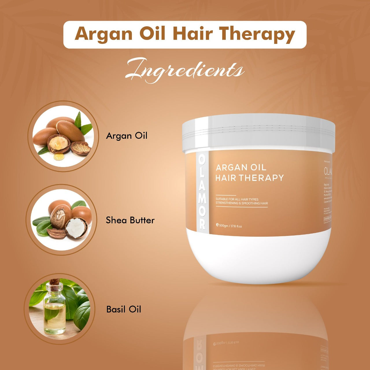 Premium Argan Oil Strengthening Therapy 500gm for Dry & Frizzy Hair Problems