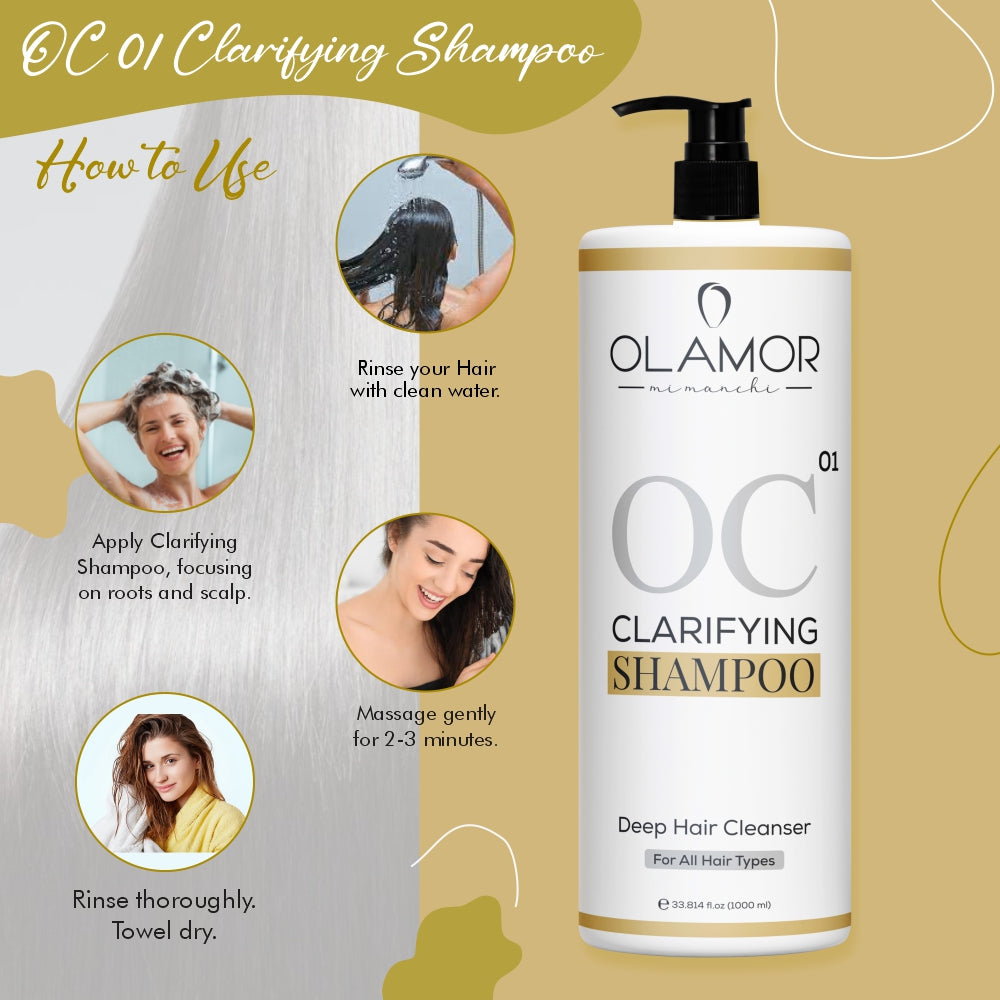 clarifying shampoo for greasy hair - olamor cosmetic
