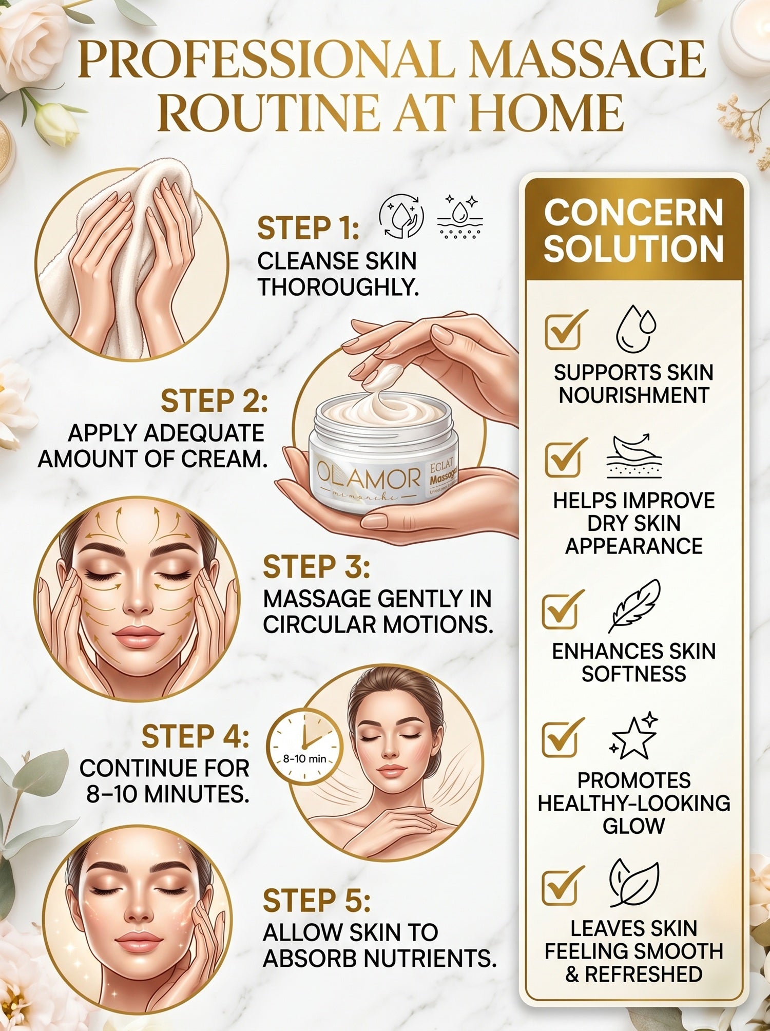 OLAMOR Éclat Deep Nourishment Support Cream 100g – Soft & Hydrated Skin