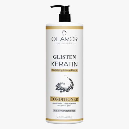 Premium Glisten Revitalizing Intense Hair Damage Repair Keratin Conditioner - 250ml &amp; 1L