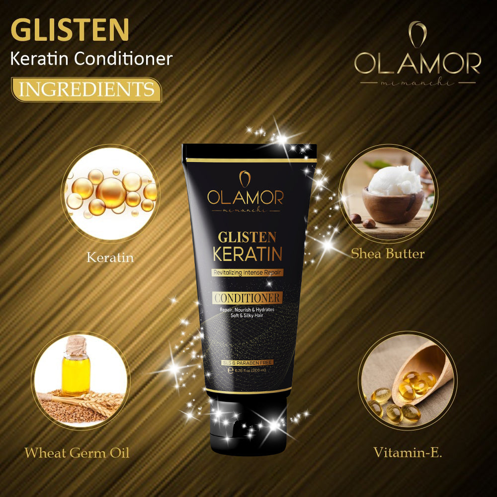 Premium Glisten Revitalizing Intense Hair Damage Repair Keratin Conditioner