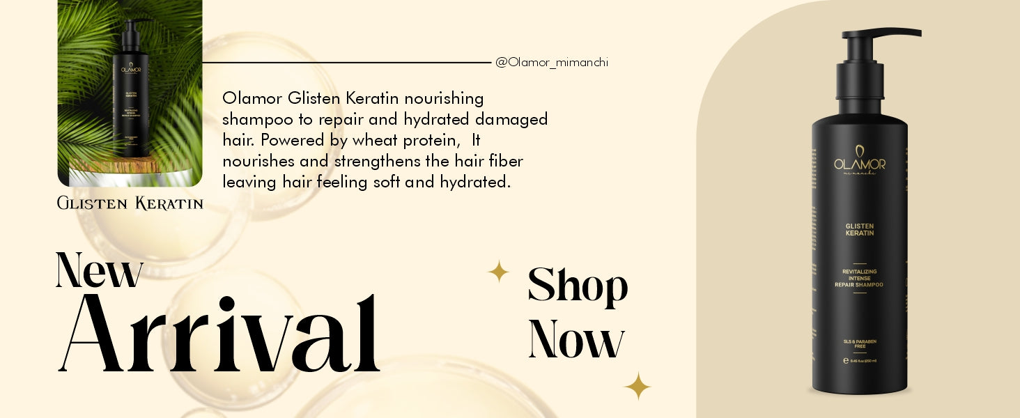 OLAMOR Keratin Intense Hair Damage Repair Shampoo A + Content Intro