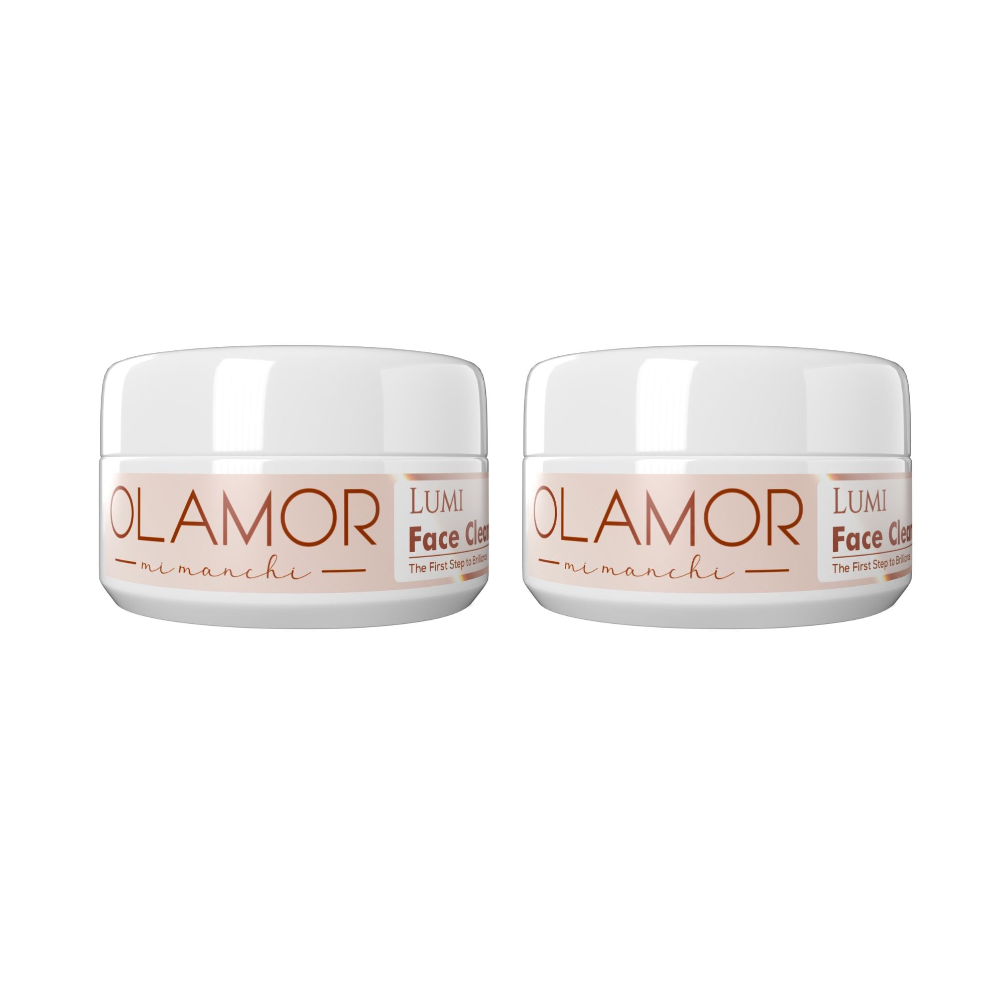 OLAMOR Lumi Face Cleanser | for Skin Cleansing and Smoothing pack of 2 per 50g