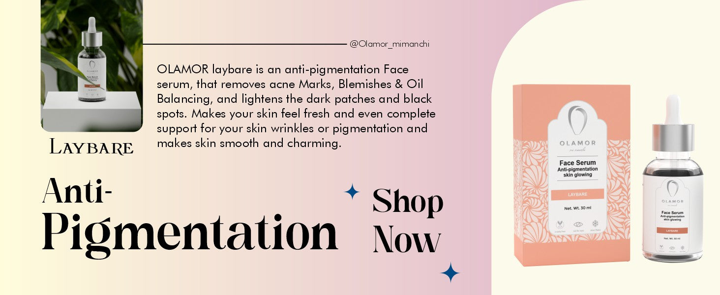 Olamor Laybare Niacinamide Face Serum A + Content Intro