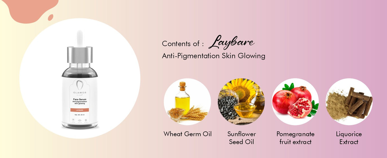 Olamor Laybare Niacinamide Face Serum A + Content Ingredients