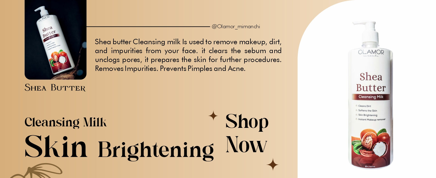 Olamor Shea Butter Cleansing Milk A+ Content Intro