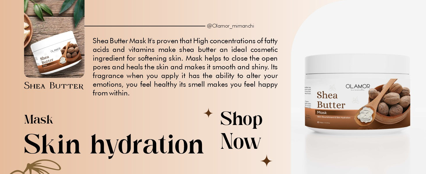 Olamor Shea Butter Mask A+ Content Intro