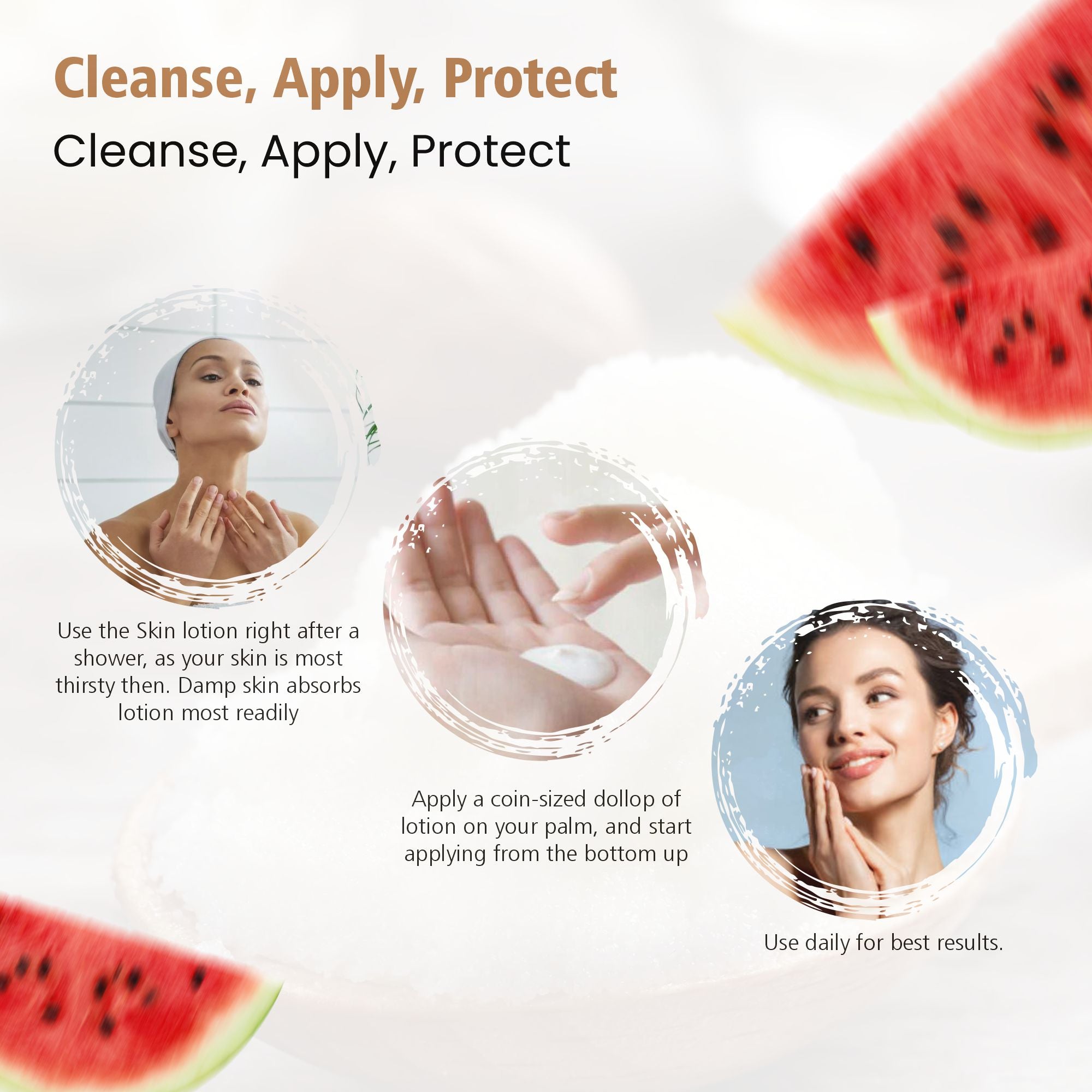 Protective Moisturiser watermelon glow with niaciamide 300ml