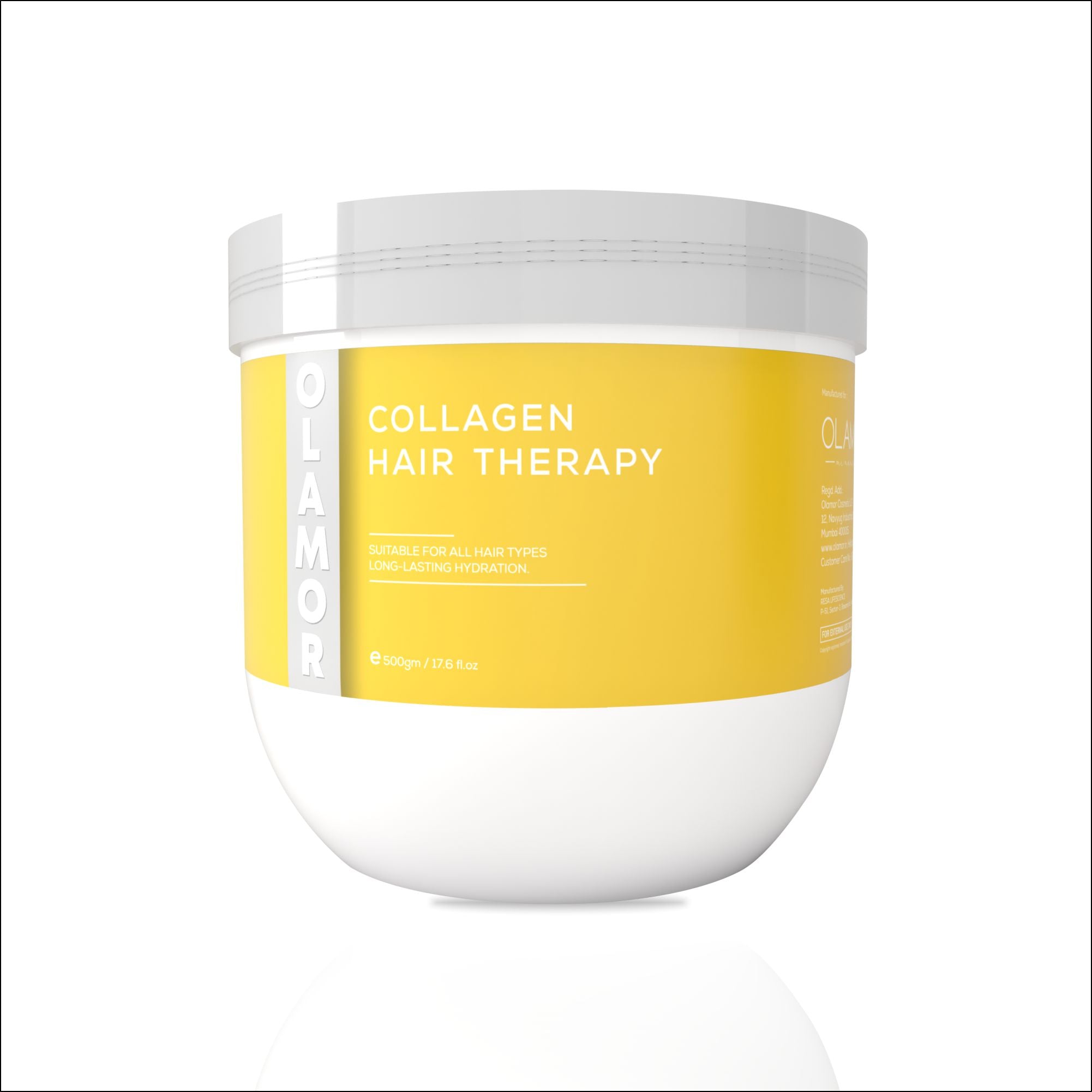 OLAMOR Collagen Hair Spa Therapy 500gm - Best Hair Spa for Dry & Damaged Hair