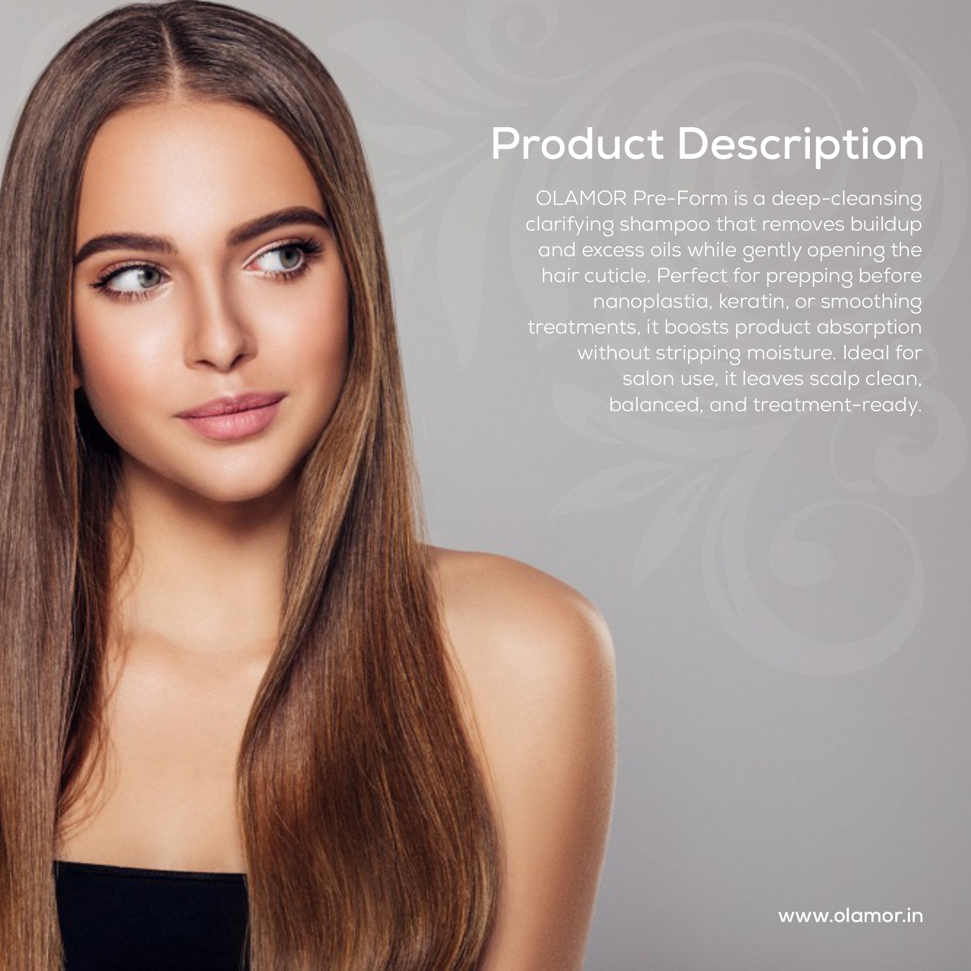 OLAMOR Pre-Form Clarifying Shampoo – Prep Hair for Keratin & Nanoplastia Instant Brightenings - 300ml