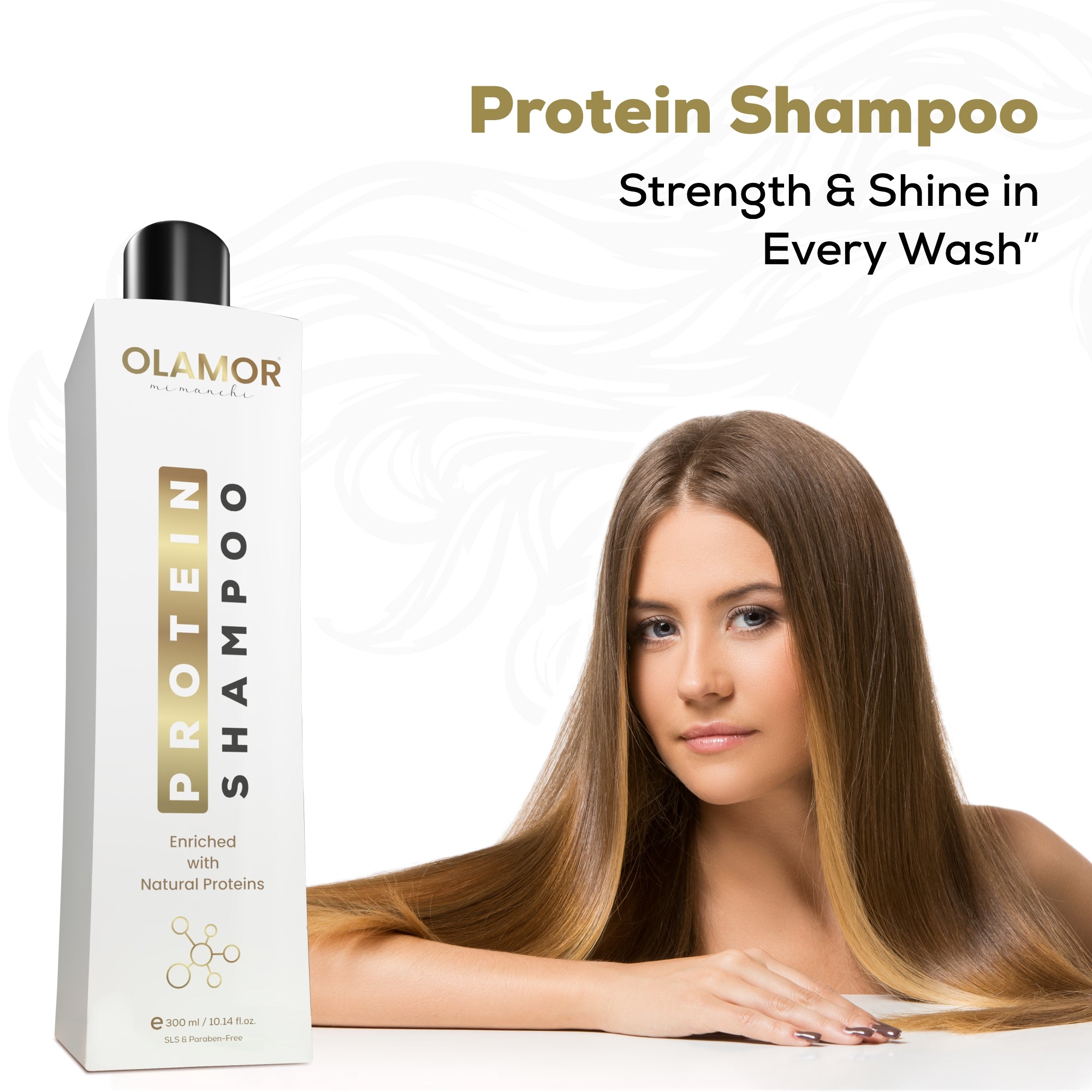 Protein Shampoo for Breakage-Prone Hair – OLAMOR Hair Care - 300ml