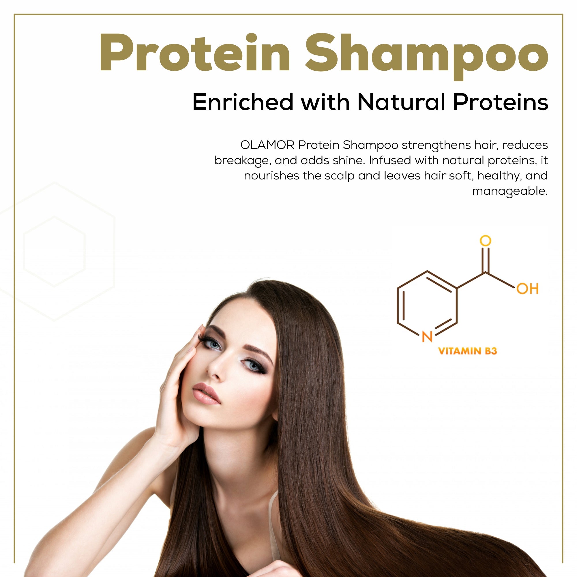Protein Shampoo for Breakage-Prone Hair – OLAMOR Hair Care - 300ml