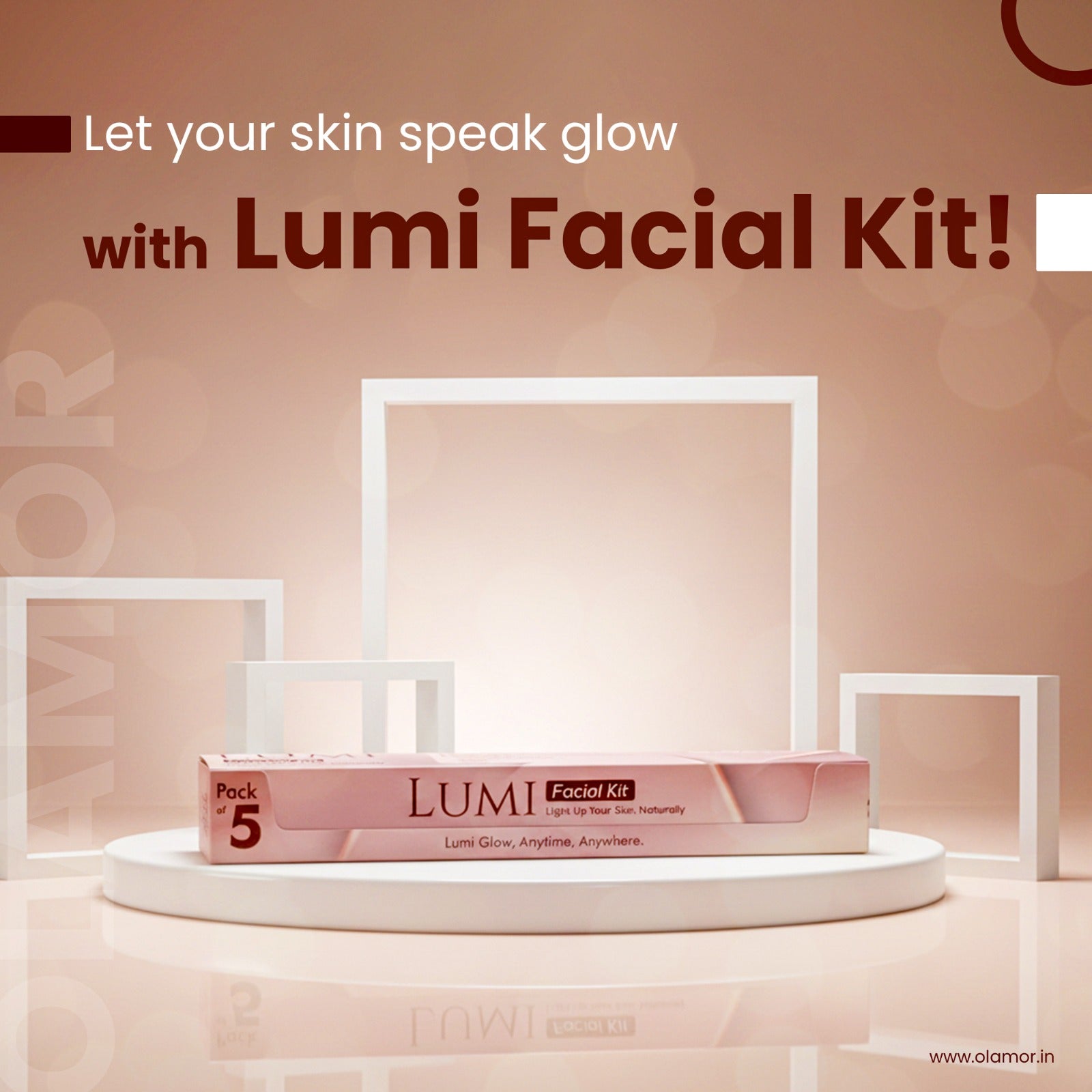 OLAMOR Lumi Facial Kit – Advanced Brightening & Hydrating Facial for Radiant Skin