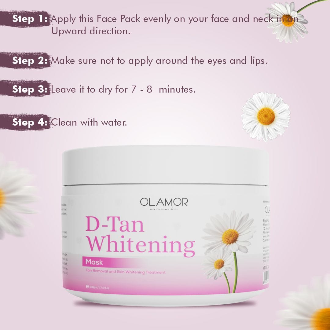 OLAMOR D-TAN FACE MASK HOW TO USE