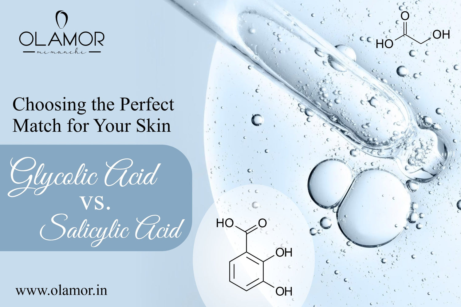 glycolic acid vs salicylic acid - olamor cosmetic