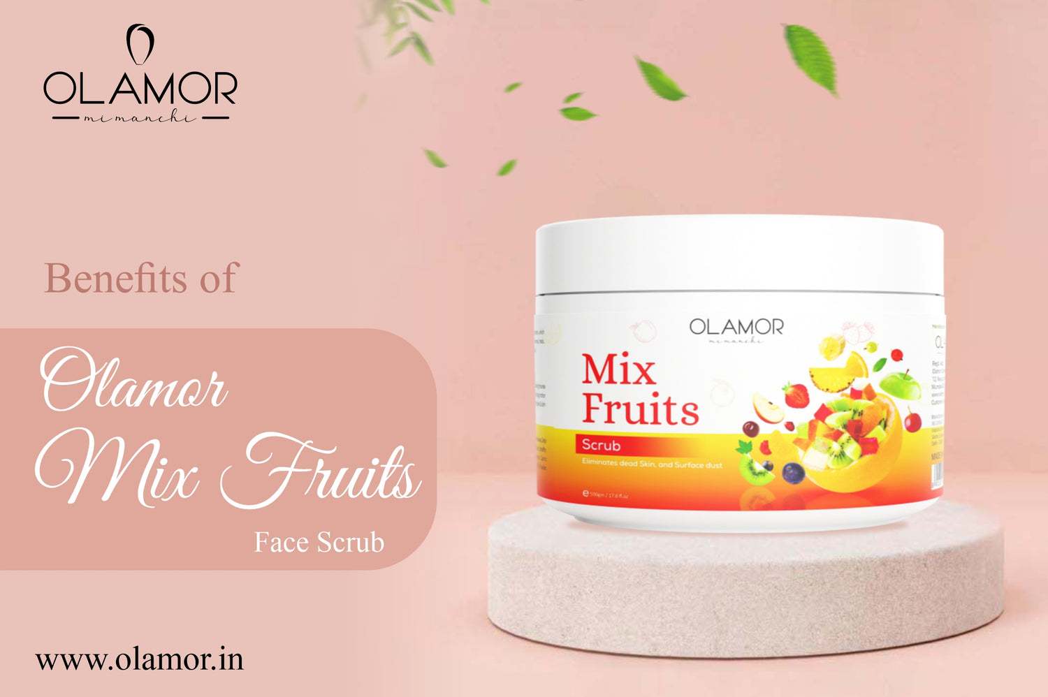 OLAMOR'S Mix-Fruits Face Massage Scrub