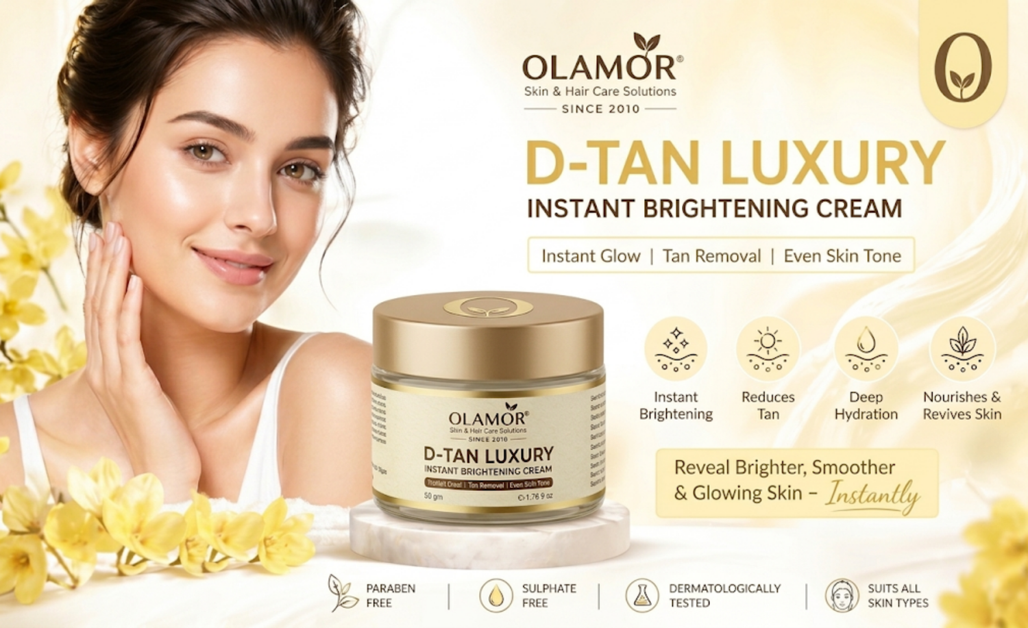 D-Tan Luxury Instant Brightening Cream in Mumbai