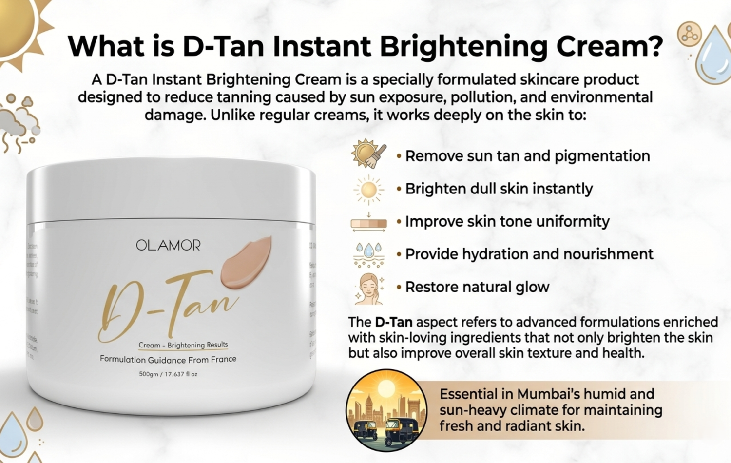 D-Tan Instant Brightening Cream in Mumbai