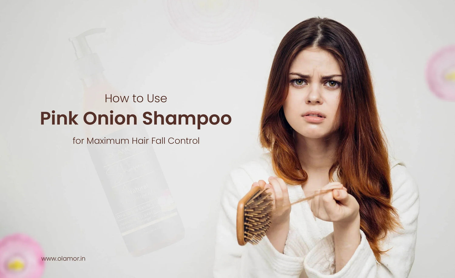 onion shampoo for hair fall - olamor cosmetic