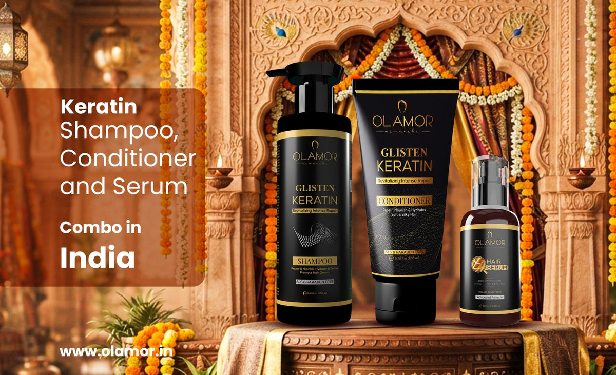 Keratin Shampoo, Conditioner and Serum Combo in India