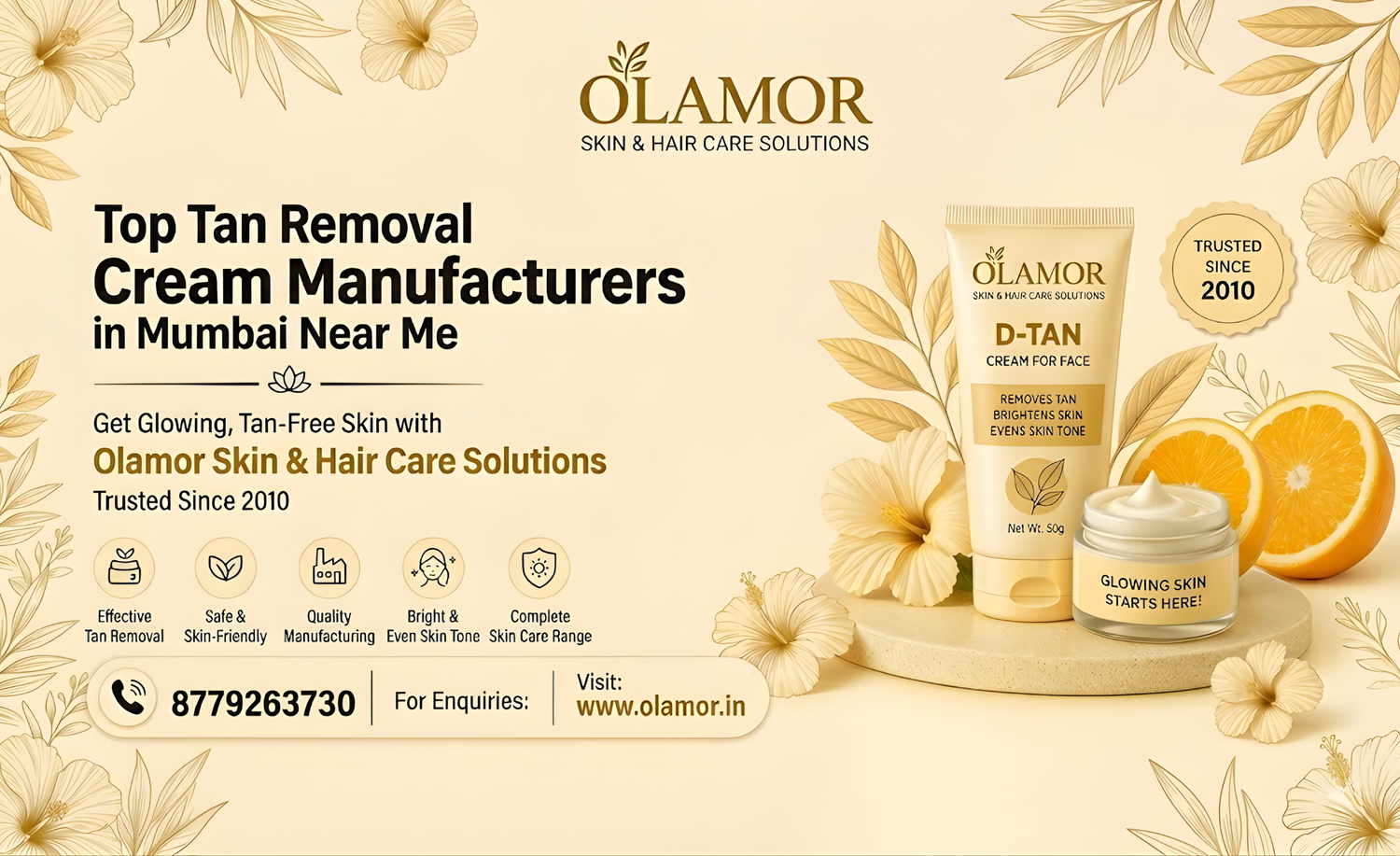 Top Tan Removal Cream Manufacturers in Mumbai Near Me