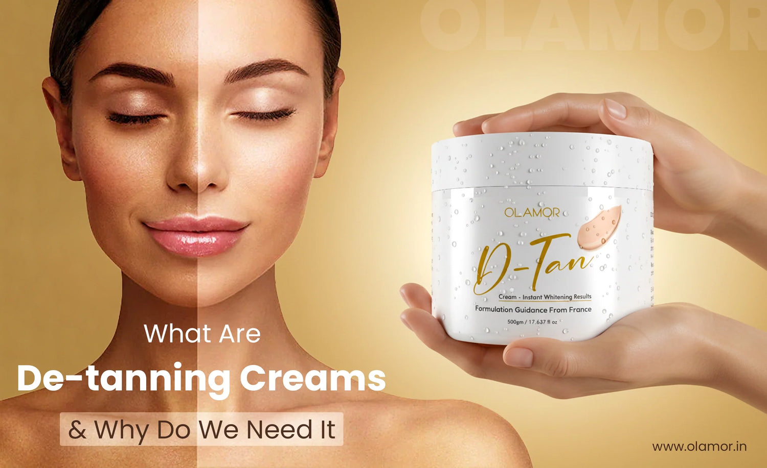 d tan cream for face - olamor cosmetic