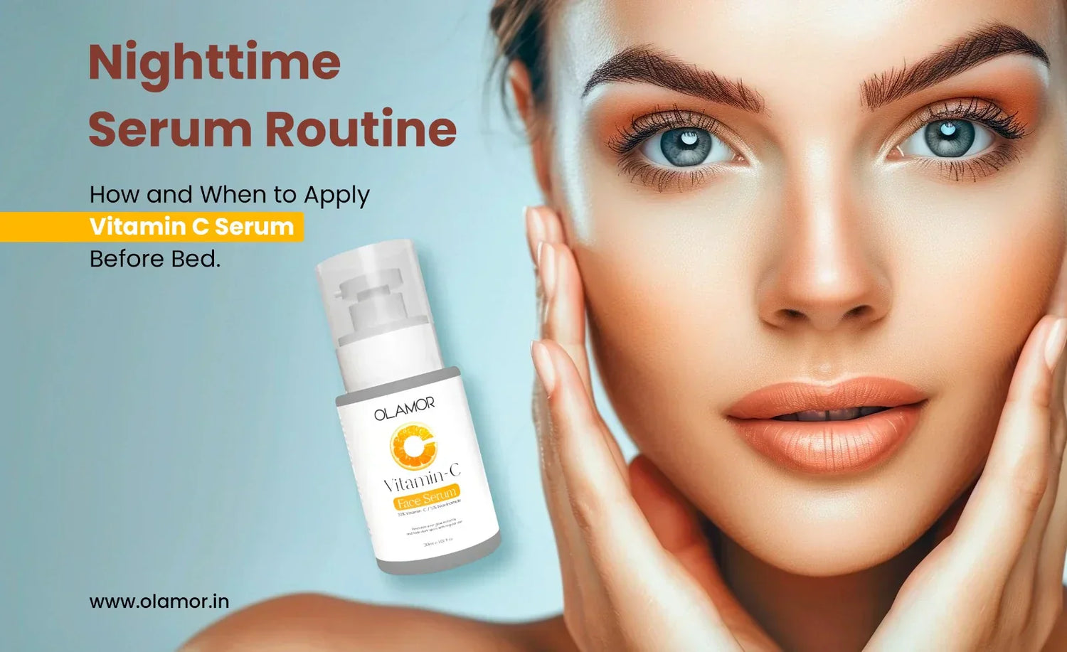 how to use vitamin c serum on face - olamor cosmetic