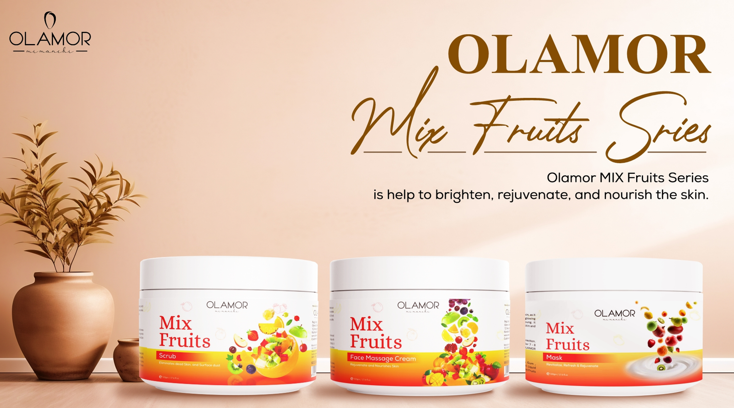 mix fruit massage cream - olamor cosmetic