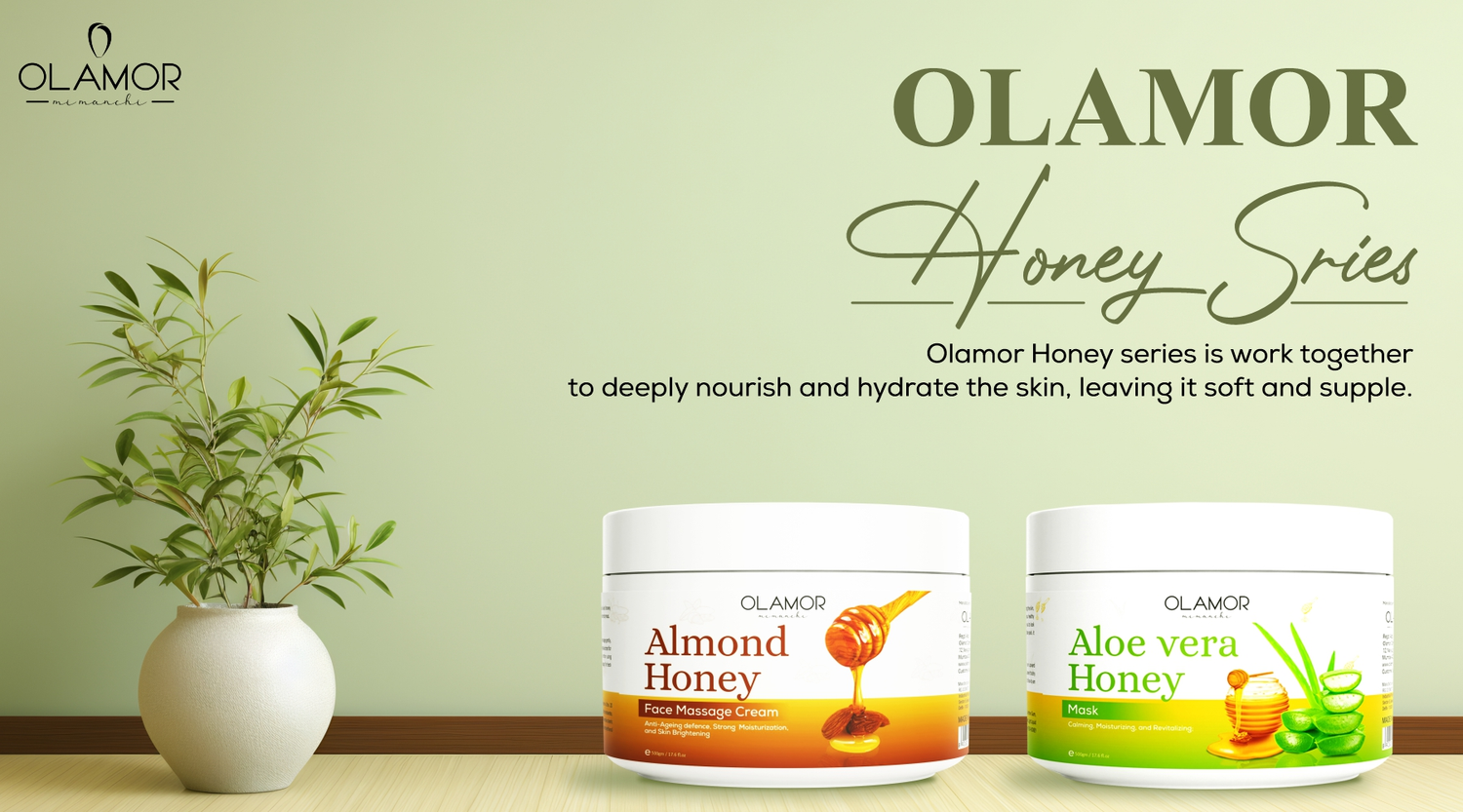 Honey Face Cream & Mask Combo: Nourishing Skincare with Natural Honey - Olamor Cosmetic