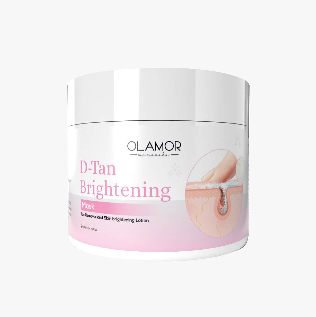 OLAMOR D-Tan Brightening Professional Facial Kit Pack of 4 | Face Scrub + Massage Cream + Face Mask + D-Tan Gel | Professional Salon Facial Kit for Brighter, Smoother &amp; Healthy-Looking Skin | For Men &amp; Women