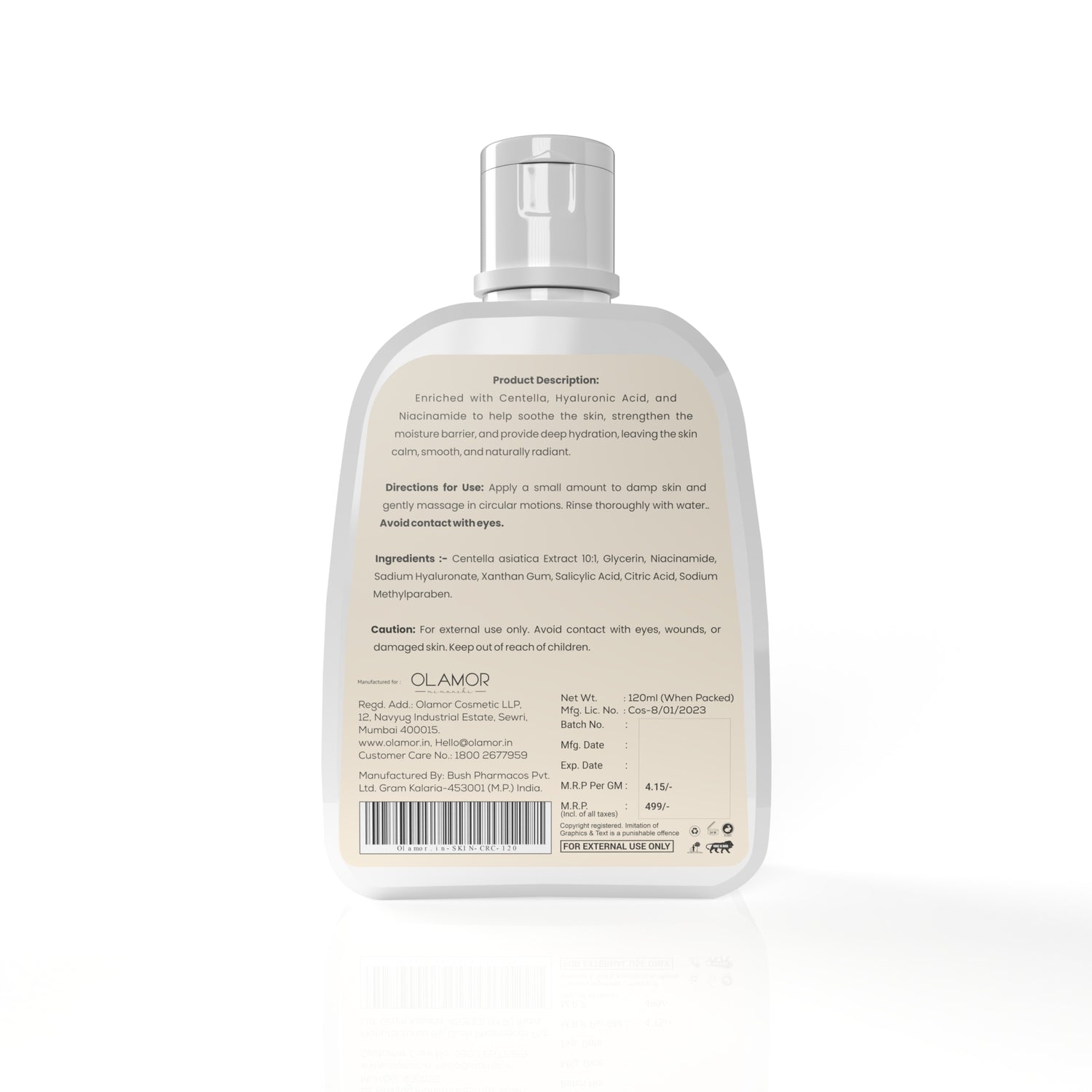 OLAMOR Pink Oval Moisturizer 60ml | Nourishing Face Moisturizer for Soft, Glowing Skin short description