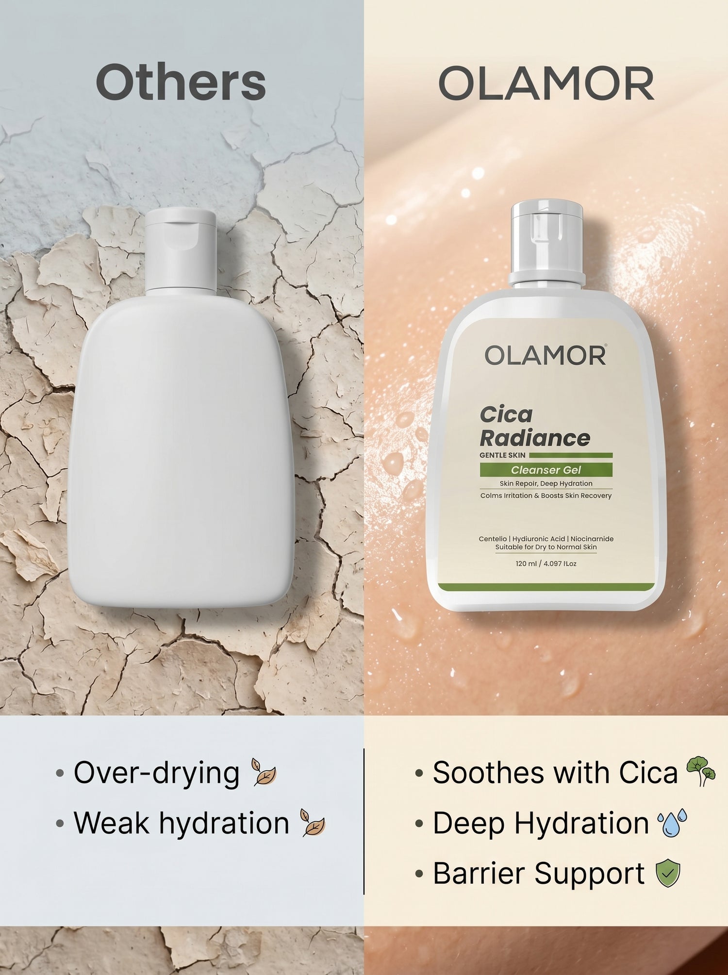 OLAMOR Pink Oval Moisturizer 60ml | Nourishing Face Moisturizer for Soft, Glowing Skin short description