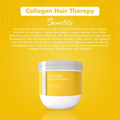 OLAMOR Collagen Hair Spa Therapy 500gm - Best Hair Spa for Dry &amp; Damaged Hair