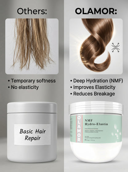 OLAMOR NMF Hydro- Elastin hair spa Strengthening &amp; Smoothing Hair 500GM
