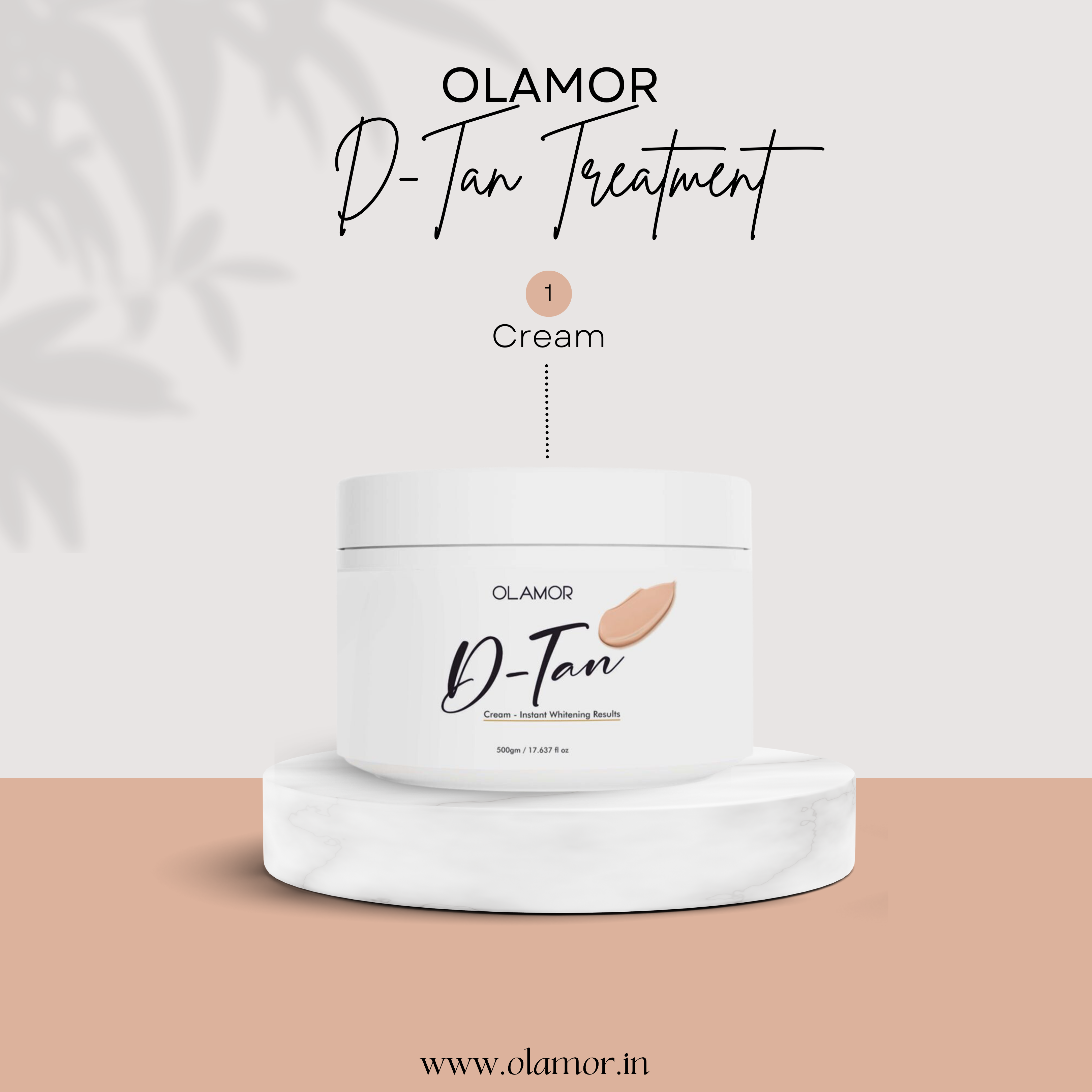 Olamor D-tan treatment Cream