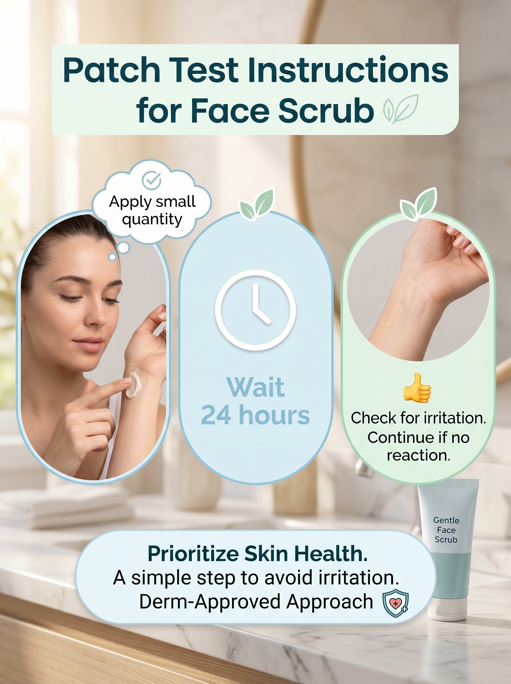 OLAMOR D-Tan Brightening Face Scrub – Exfoliating Tan Removal &amp; Skin Polish Scrub 200gm