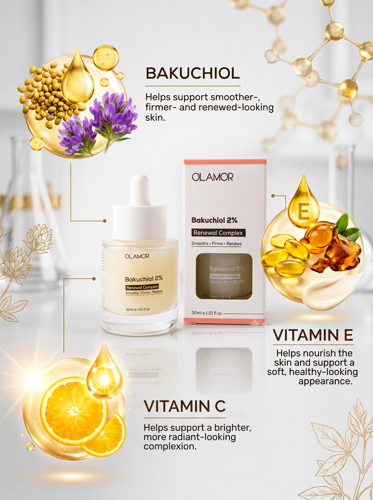 Bakuchiol Face Serum 2% Renewal Complex