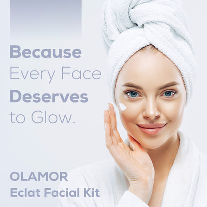 OLAMOR Éclat Pack of 5 Daily Skincare Essentials | Face Cleanser, Gel, Scrub, Cream &amp; Face Pack