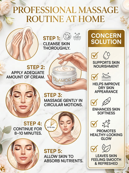 OLAMOR Éclat Deep Nourishment Support Cream 100g – Soft &amp; Hydrated Skin