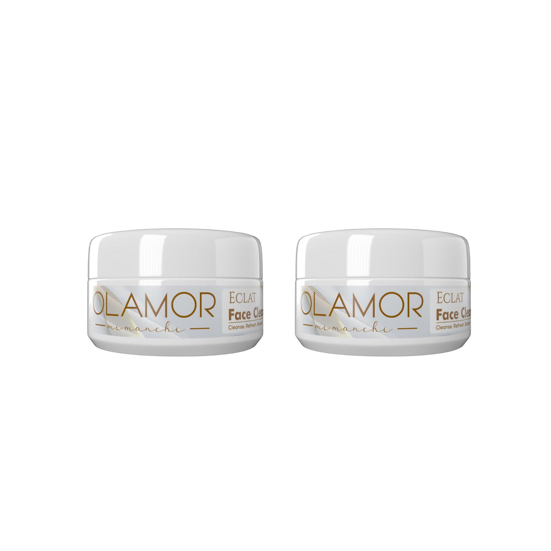 OLAMOR Éclat Face Cleanser | Shea Butter &amp; Cocoa Butter | Pack of 2 per 100g