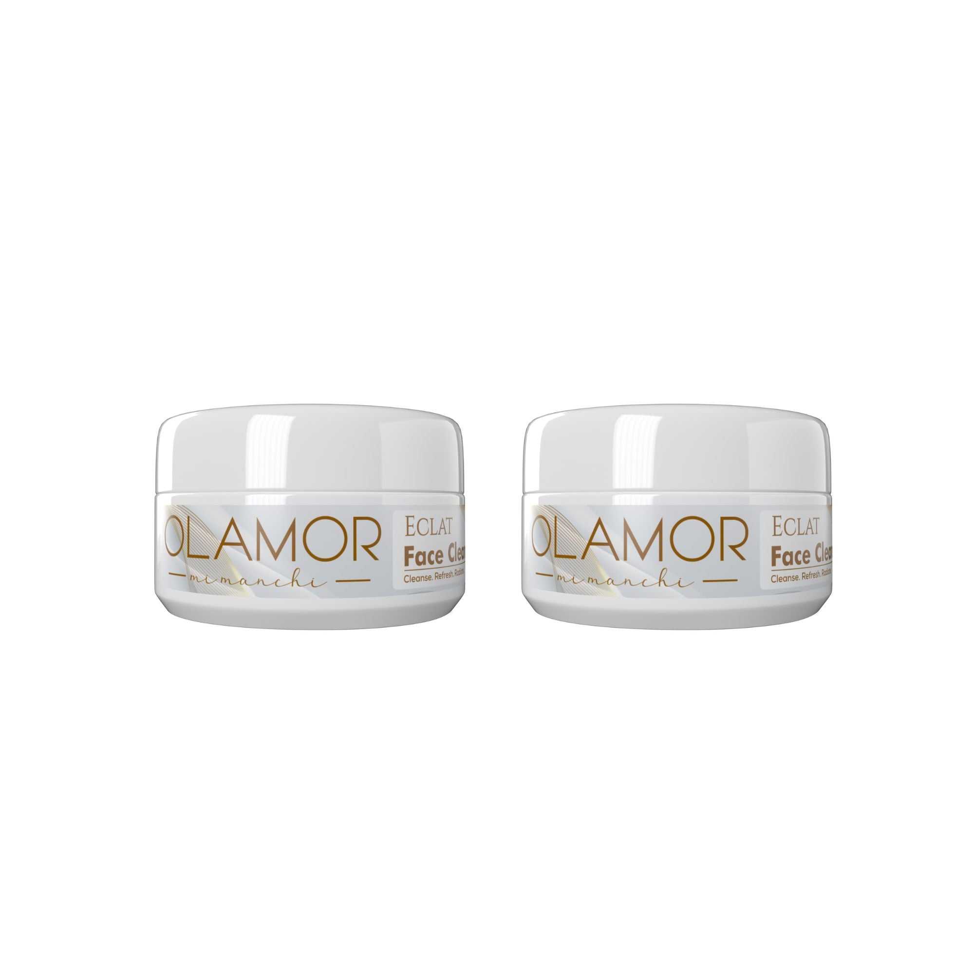 OLAMOR Éclat Face Cleanser | Shea Butter &amp; Cocoa Butter | Pack of 2 per 50g