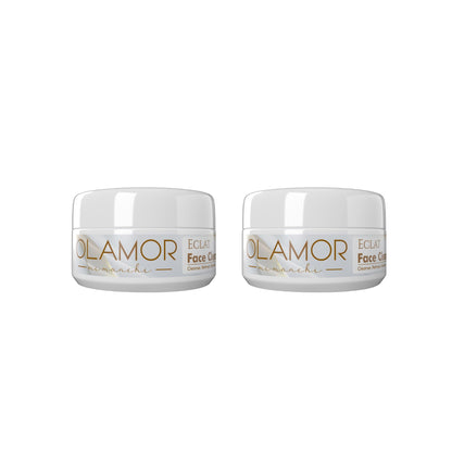 OLAMOR Éclat Face Cleanser | Shea Butter &amp; Cocoa Butter | Pack of 2 per 50g