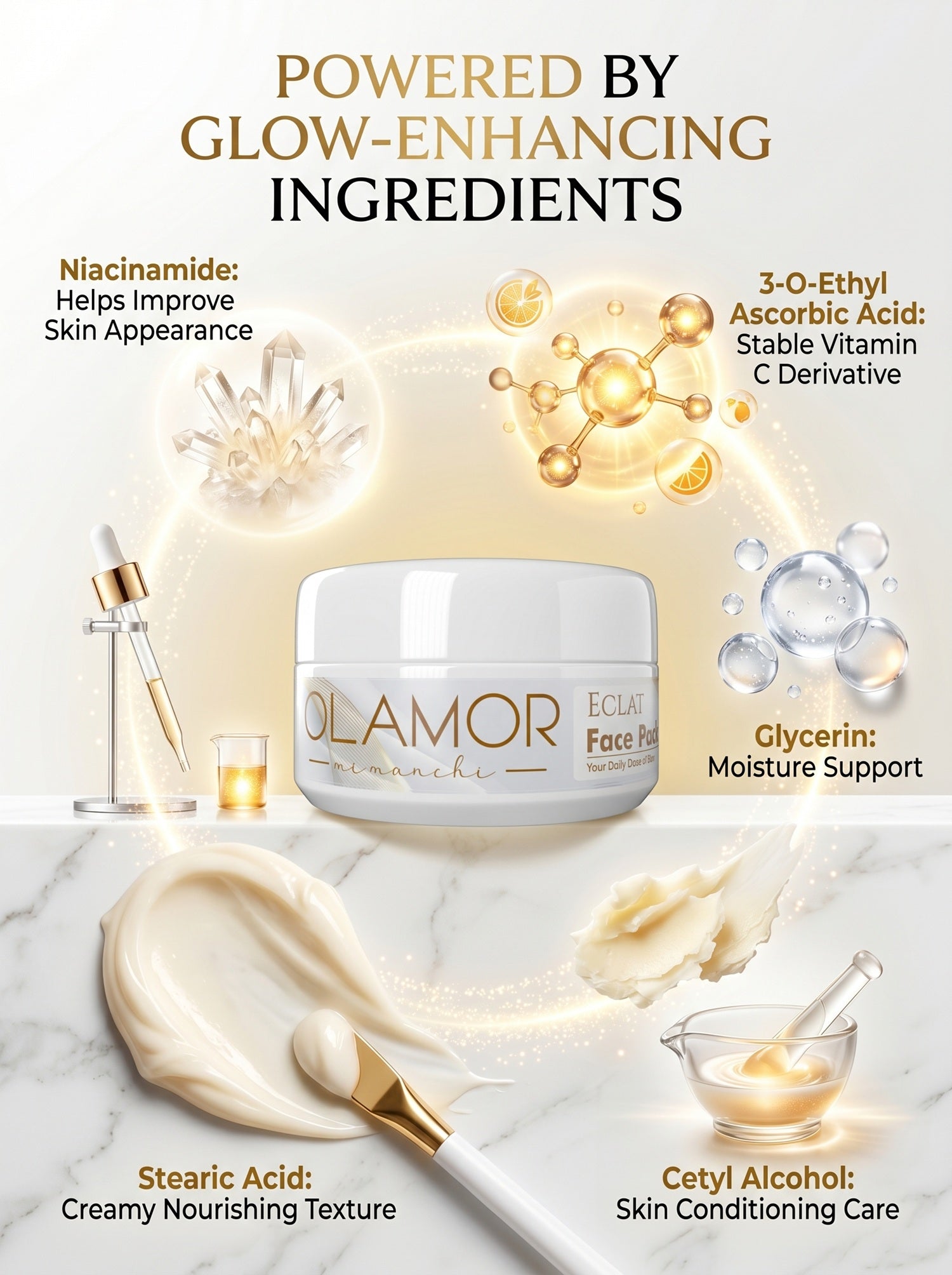 OLAMOR Éclat Healthy Glow Face Pack 140g – Nourish &amp; Refresh Your Skin