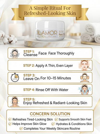 OLAMOR Éclat Healthy Glow Face Pack 140g – Nourish &amp; Refresh Your Skin