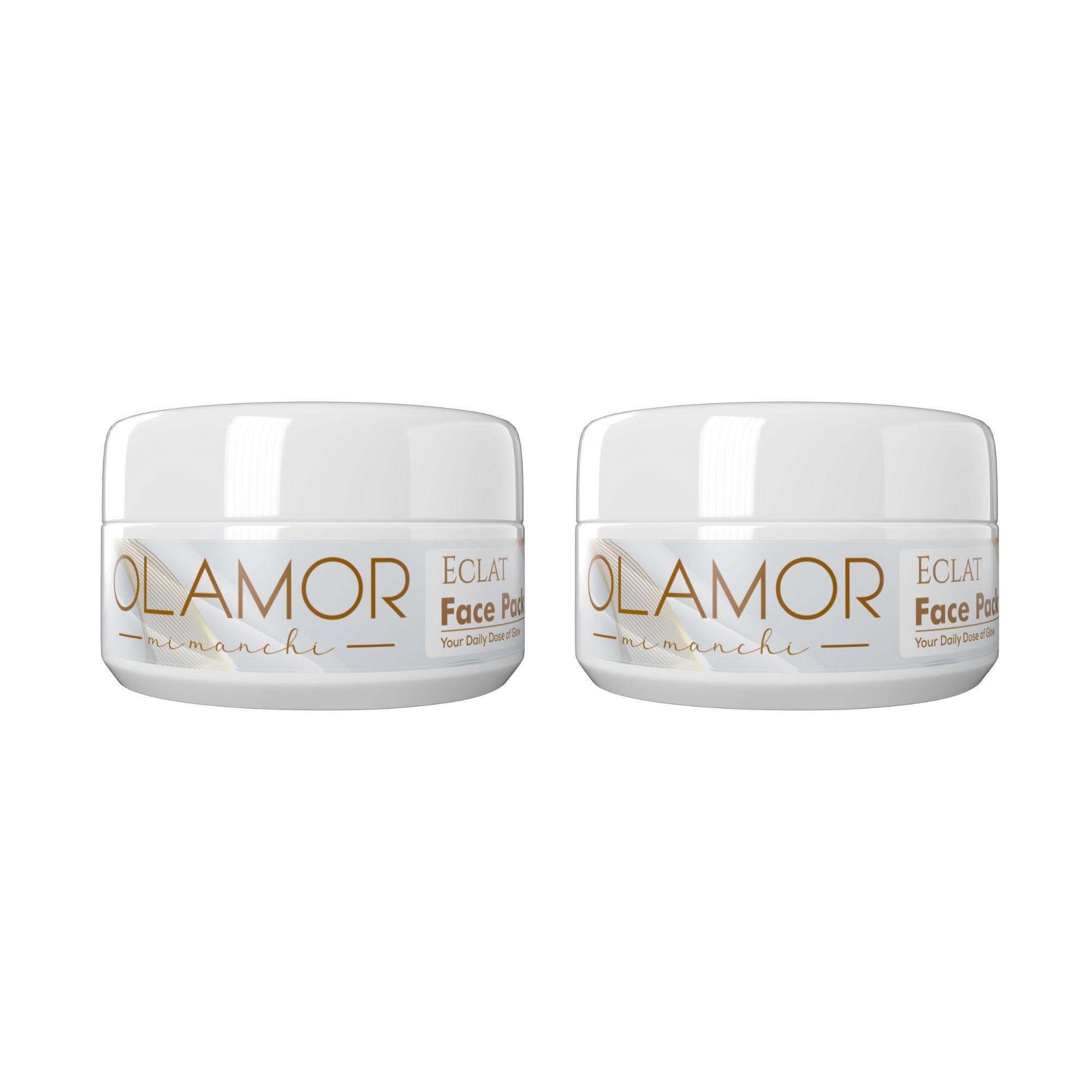 OLAMOR Éclat Face Pack | Radiant Look &amp; Refreshed Feel pack of 2 per 100g