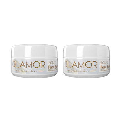OLAMOR Éclat Face Pack | Radiant Look &amp; Refreshed Feel pack of 2 per 100g