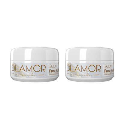 OLAMOR Éclat Gentle Face Scrub | Refreshing Daily Skincare Essential pack of 2 per 50g