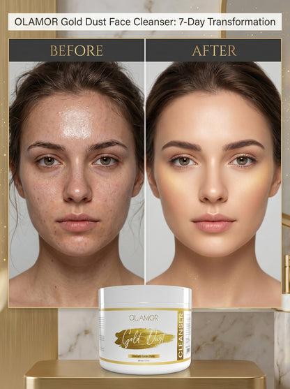 OLAMOR Gold Dust Face Cleanser – Deep Cleansing &amp; Radiance Boost Face Wash 500gm